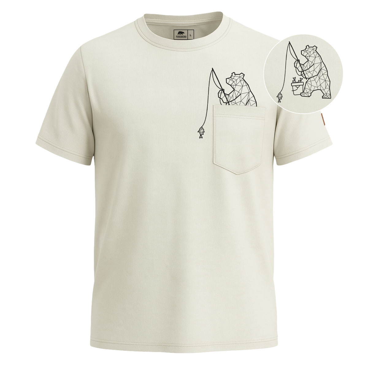 FORSBERG Fiskson T-Shirt mit Brusttasche - 1