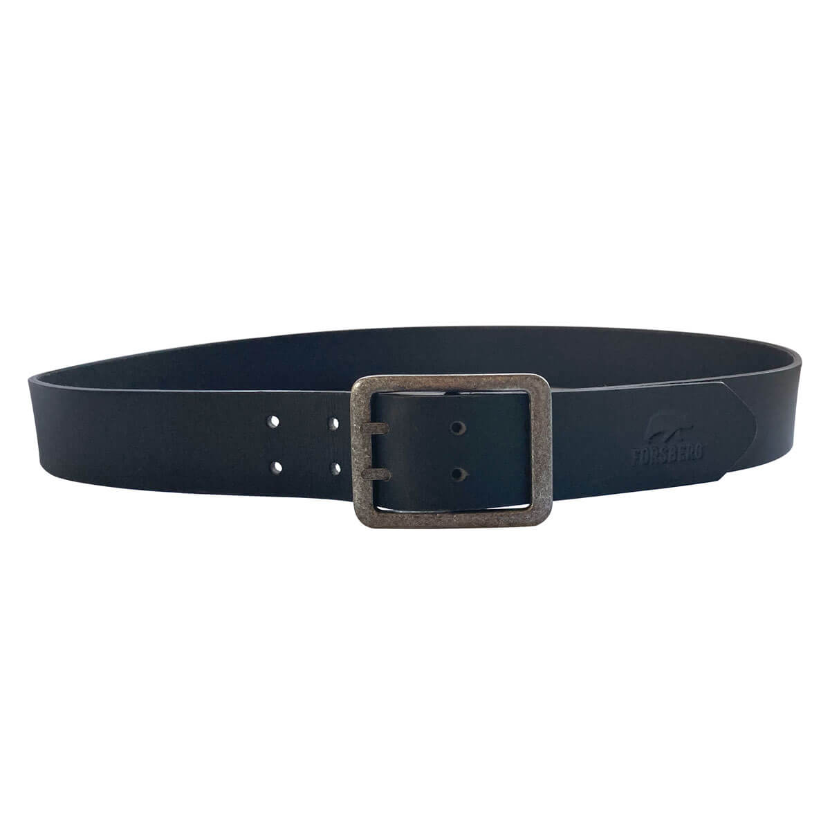 FORSBERG Ledergürtel mit Doppeldorn Schnalle aus Metall - 4
