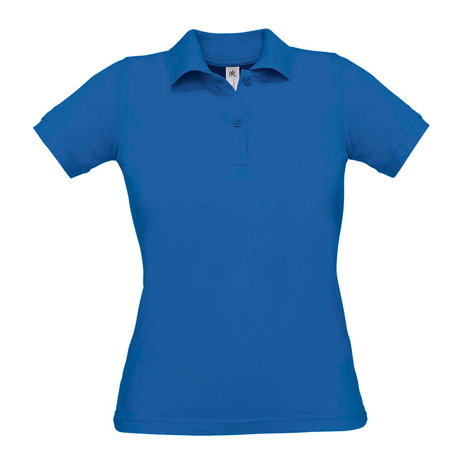 Damen Poloshirt einfarbig aus Baumwolle - 6