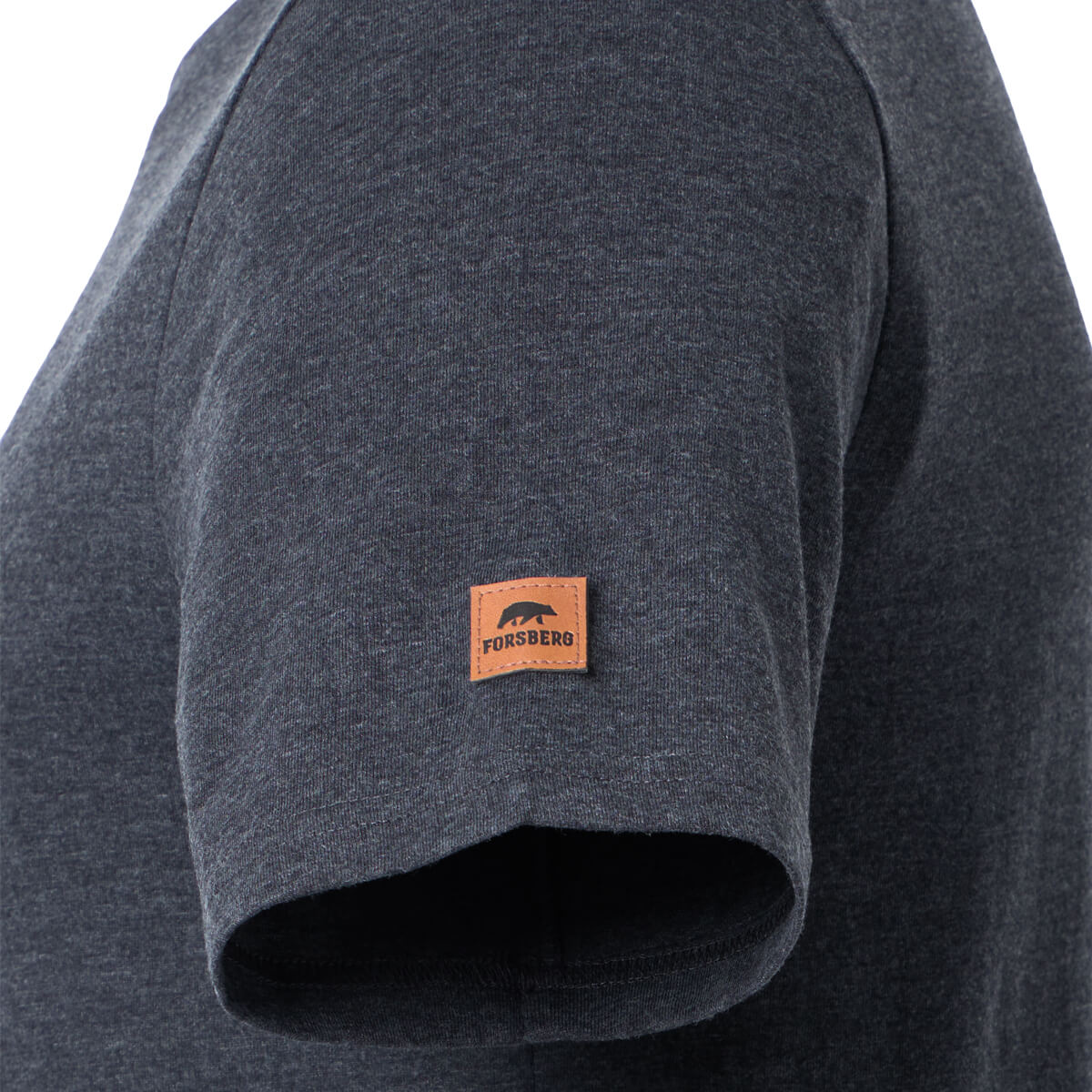 FORSBERG T-Shirt mit schwarzem Brustprint  - 11