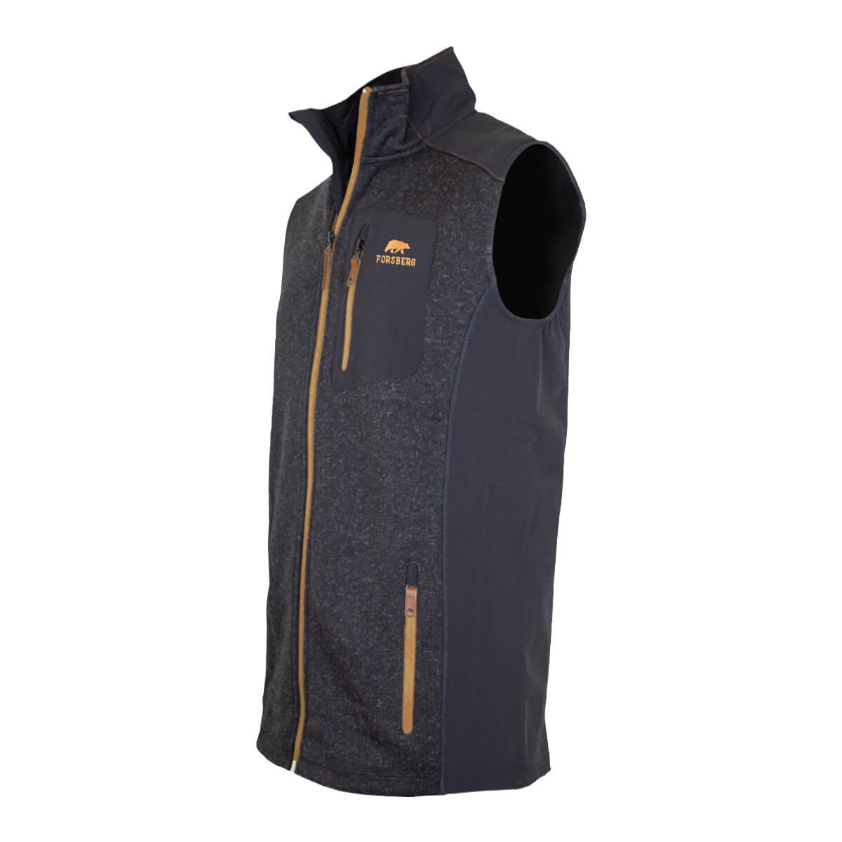 FORSBERG warme Strickfleece Weste mit Verstärkungen - 3