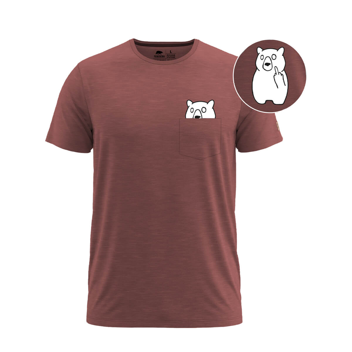 FORSBERG Fingarson T-Shirt mit Brusttasche - 1