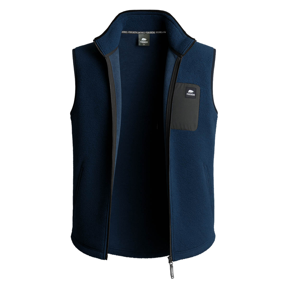 FORSBERG Webpelzweste mit Brusttasche - 9