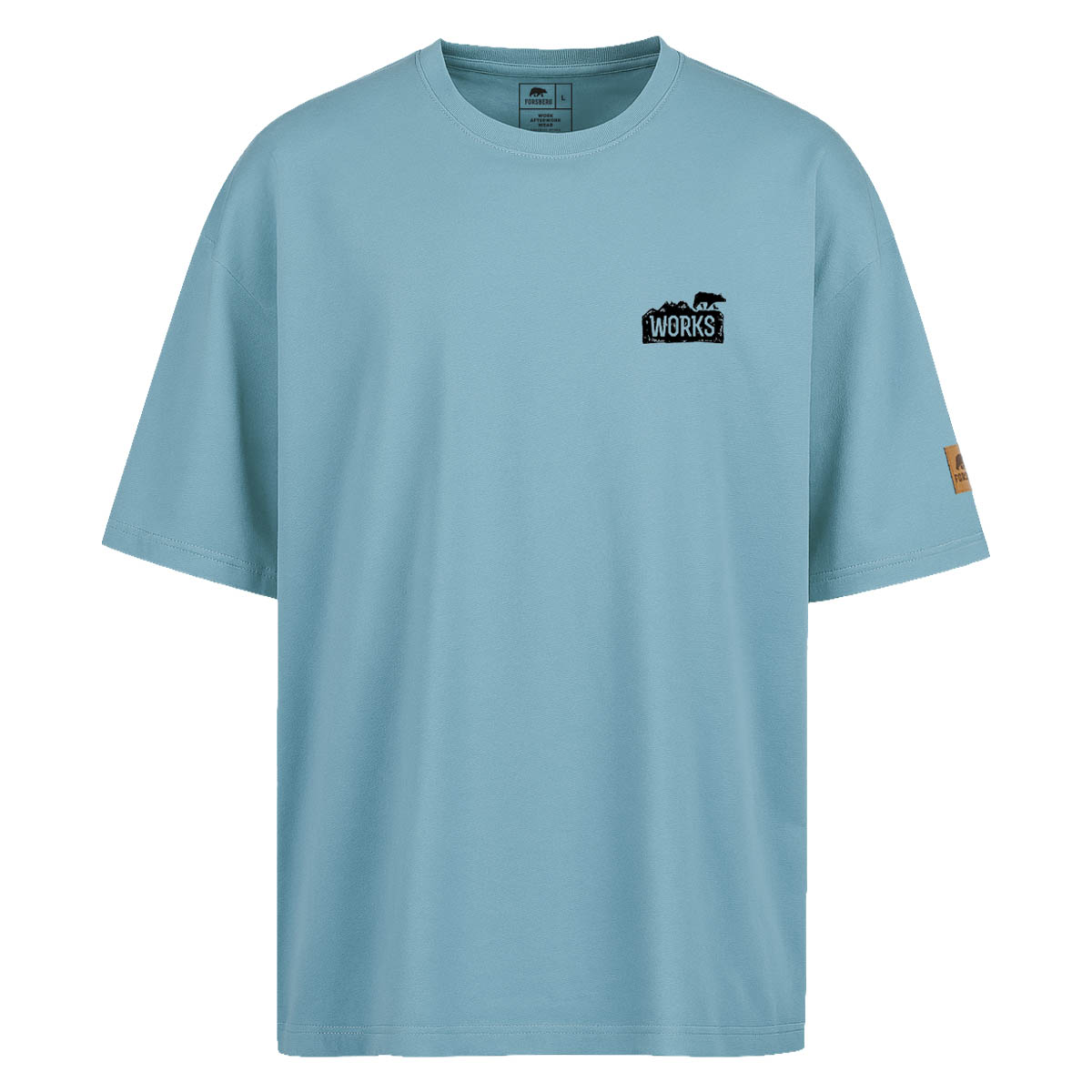 FORSBERG Oversized T-Shirt mit Brustlogo - 2