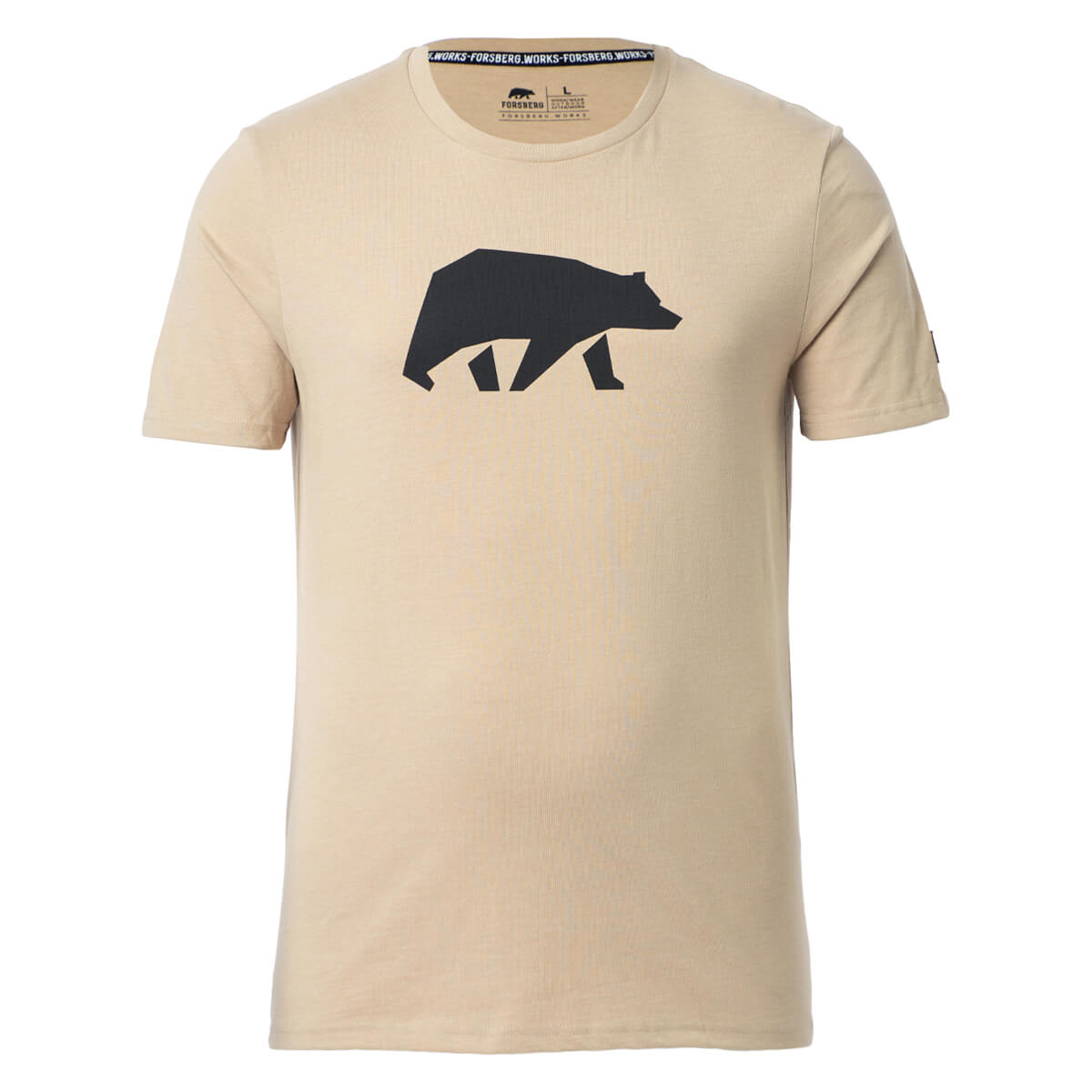 FORSBERG T-Shirt mit schwarzem Brustprint  - 13