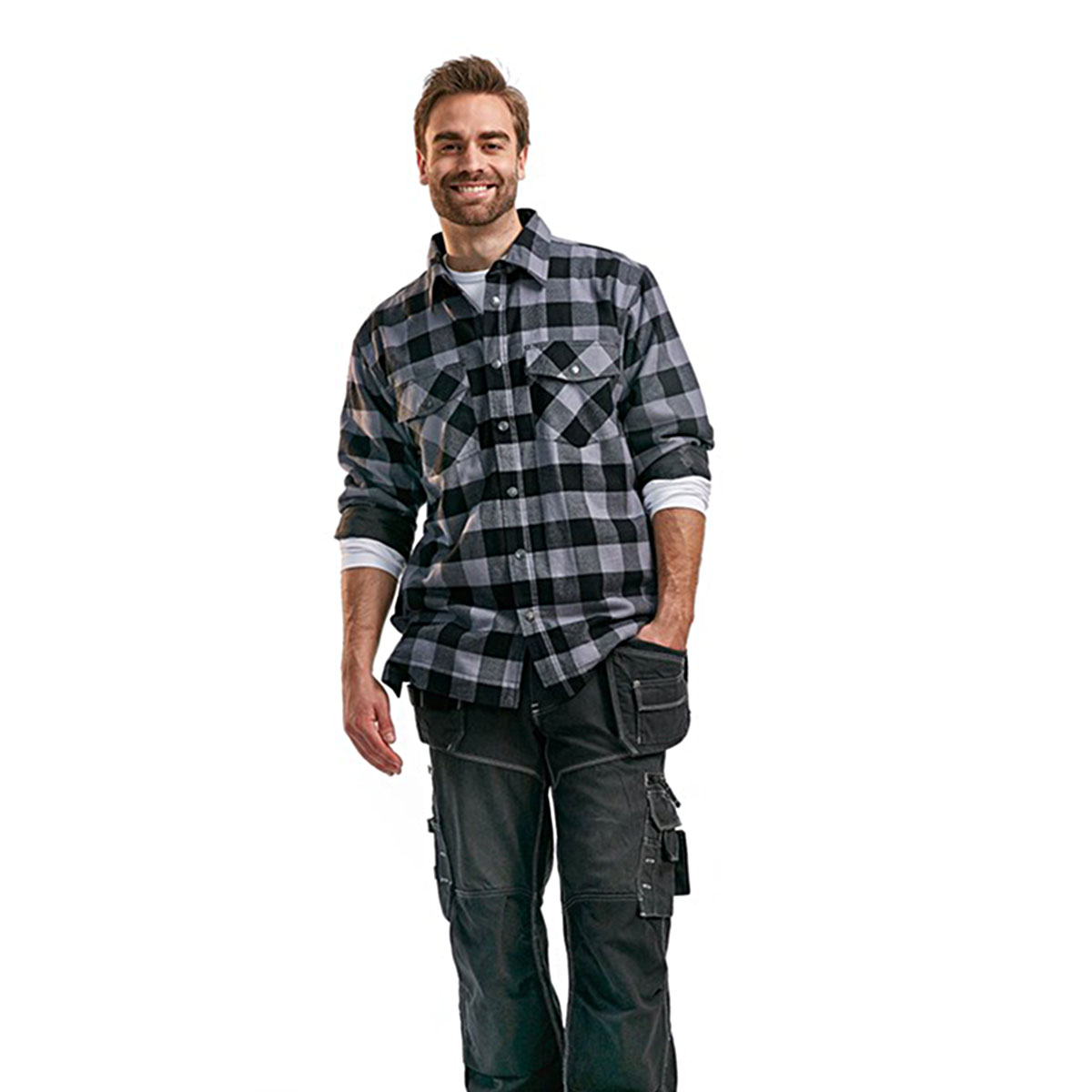 Flanell Hemd gefüttert - 1