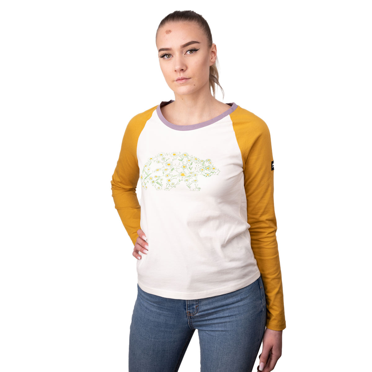 FORSBERG zweifarbiges Longsleeve Damen Biobaumwolle - 3