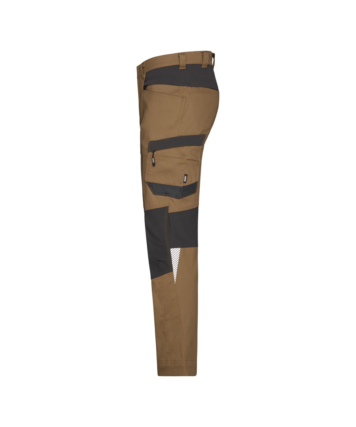 DASSY® Helix Next Stretch-Arbeitshose - 18, Hose, Cargo, Tasche, Khaki, Outdoor