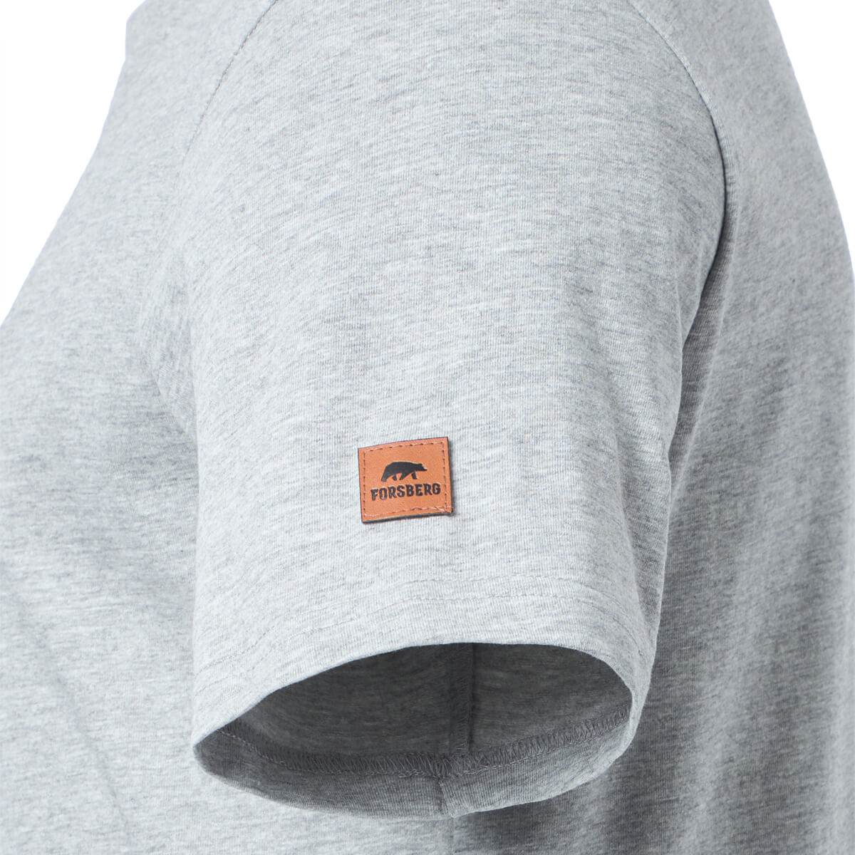 FORSBERG T-Shirt mit schwarzem Brustprint  - 5