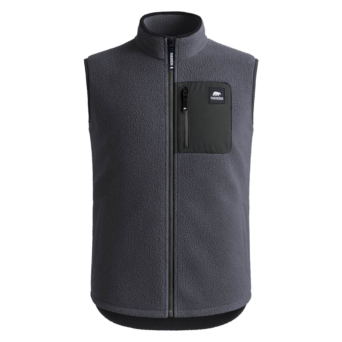 FORSBERG Webpelzweste mit Brusttasche - 1