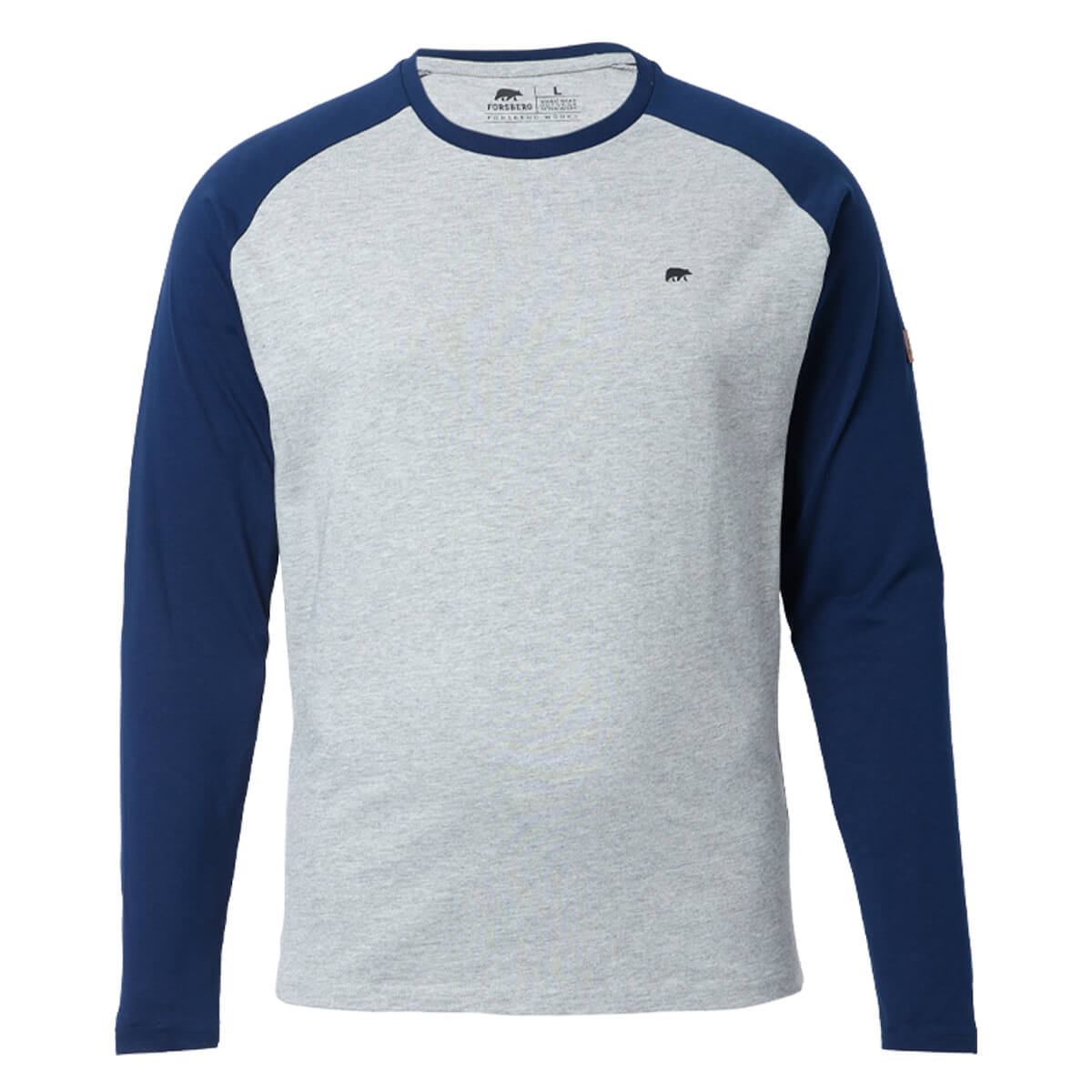 FORSBERG Longsleeve mit kleinem Gummi-Patch - 4