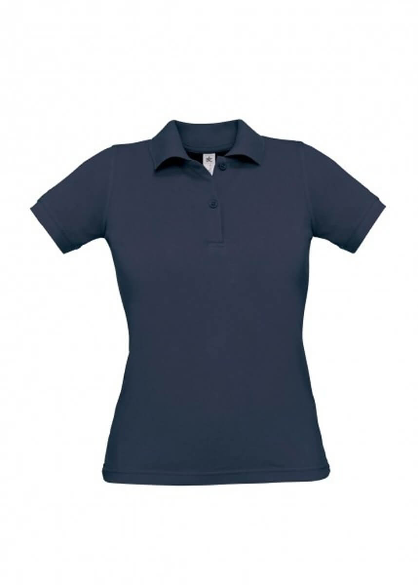 Damen Poloshirt einfarbig aus Baumwolle - 5