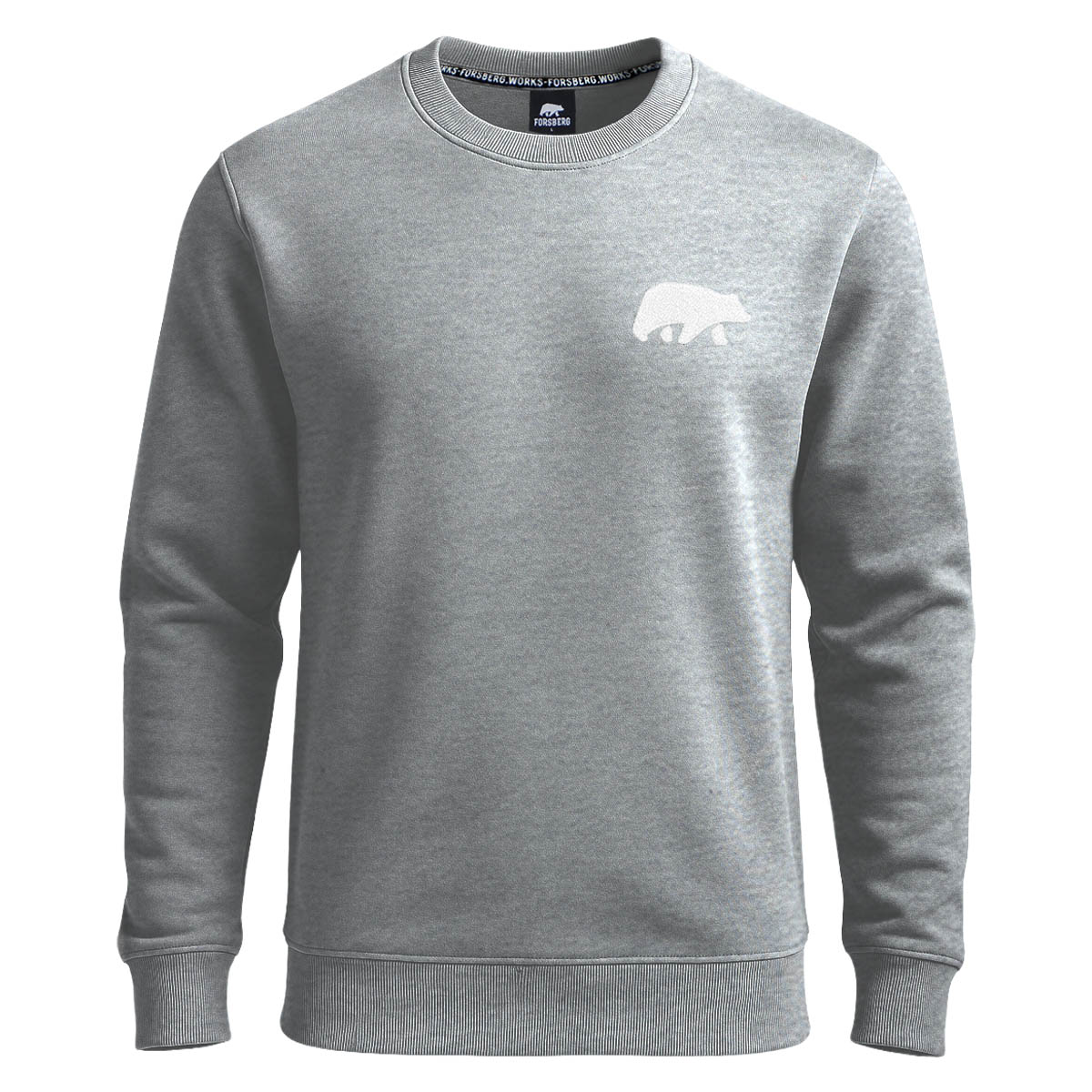FORSBERG Sweatshirt mit Frottee Logo - 3