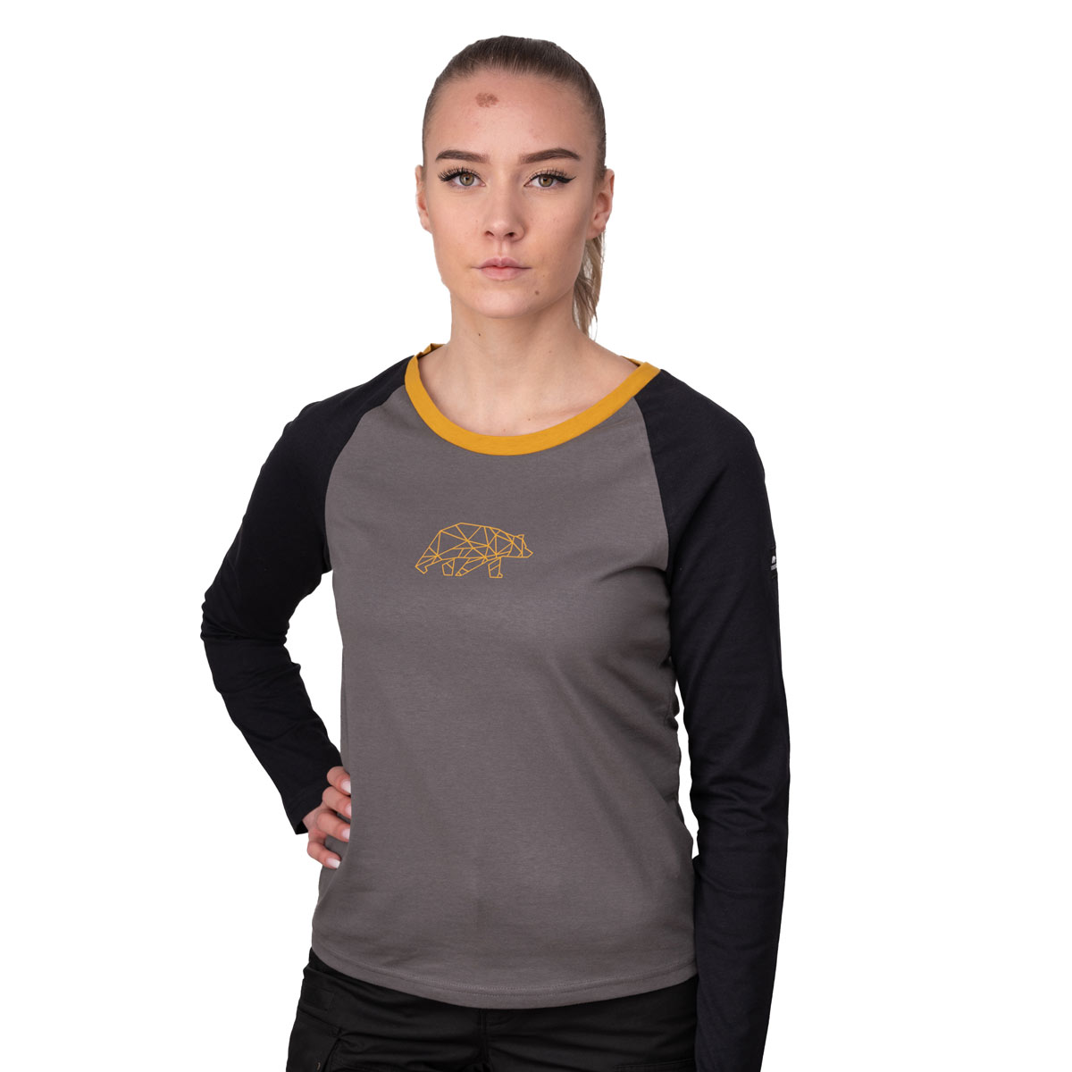 FORSBERG zweifarbiges Longsleeve mit Brustlogo Damen - 4