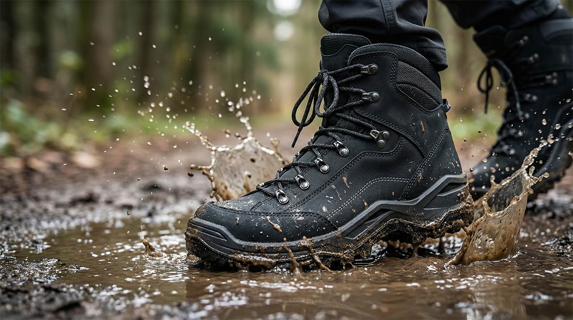 Stiefel, Wanderschuh, Gummimatsch, Stiefeletten, Outdoor-Schuh