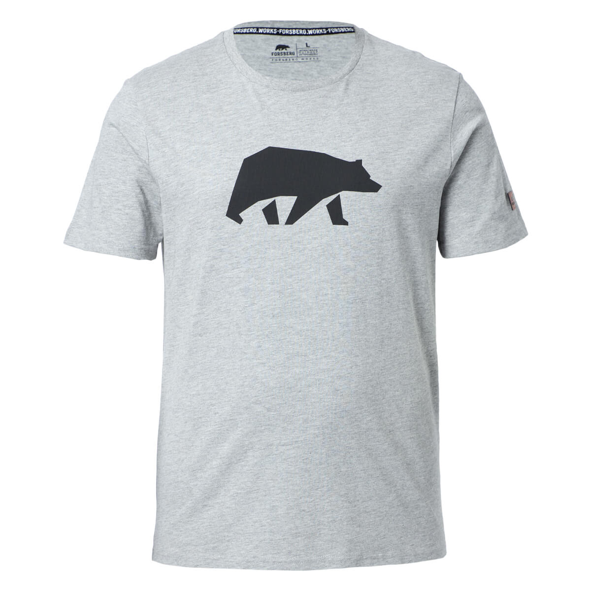 FORSBERG T-Shirt mit schwarzem Brustprint  - 4